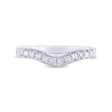 0.47ct 14k White Gold Gold Diamond Shadow Band Size 5