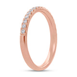 0.25ct 14k Rose Gold Diamond Lady's Band Size 6