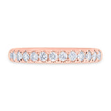 0.55ct 14k Rose Gold Diamond Lady's Band Size 5