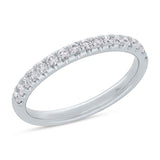 0.40ct 14k White Gold Diamond Lady's Band Size 5