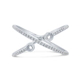 0.12ct 14k White Gold Diamond Semi Mount Lady's Ring