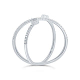 0.12ct 14k White Gold Diamond Semi Mount Lady's Ring