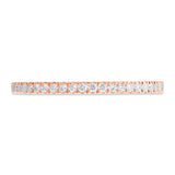 0.32ct 14k Rose Gold Diamond Eternity Lady's Band Size 6