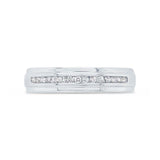 0.24ct 14k White Gold Diamond Men's Band