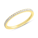 0.32ct 14k Yellow Gold Diamond Eternity Lady's Band Size 6