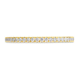 0.32ct 14k Yellow Gold Diamond Eternity Lady's Band Size 6