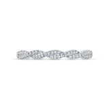 0.12ct 14k White Gold Diamond Lady's Band
