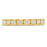 0.52ct 14k Yellow Gold Diamond Eternity Ring Size 3.5