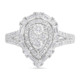 0.94ct 14k White Gold Diamond Lady's Ring