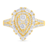 0.94ct 14k Yellow Gold Diamond Lady's Ring