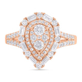 0.94ct 14k Rose Gold Diamond Lady's Ring