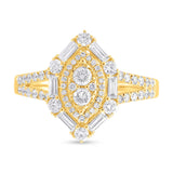 0.80ct 14k Yellow Gold Diamond Lady's Ring