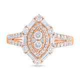 0.80ct 14k Rose Gold Diamond Lady's Ring