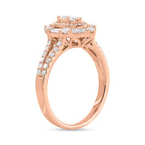 0.80ct 14k Rose Gold Diamond Lady's Ring