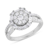 0.99ct 14k White Gold Diamond Lady's Ring