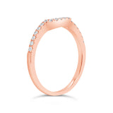 0.16ct 14k Rose Gold Diamond Lady's Band
