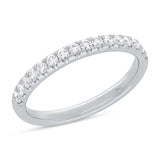0.55ct 14k White Gold Diamond Lady's Band Size 5