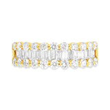 1.36ct 14k Yellow Gold Diamond Baguette Lady's Band