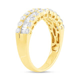 1.36ct 14k Yellow Gold Diamond Baguette Lady's Band