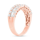 1.36ct 14k Rose Gold Diamond Baguette Lady's Band