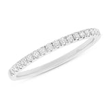 0.21ct 14k White Gold Diamond Lady's Band Size 3.25