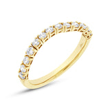0.47ct 14k Yellow Gold Diamond Flexi Band Size 8.25