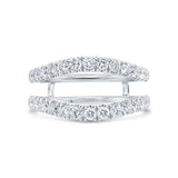 1.16ct 14k White Gold Diamond Lady's Ring Guard