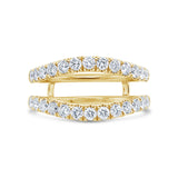 1.16ct 14k Yellow Gold Diamond Lady's Ring Guard