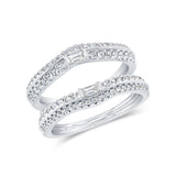 0.62ct 14k White Gold Diamond Lady's Ring Guard