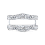 0.62ct 14k White Gold Diamond Lady's Ring Guard