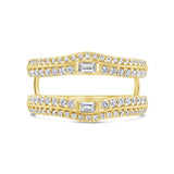 0.62ct 14k Yellow Gold Diamond Lady's Ring Guard