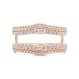 0.62ct 14k Rose Gold Diamond Lady's Ring Guard