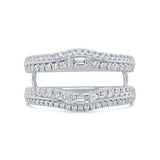 0.61ct 14k White Gold Diamond Lady's Ring Guard