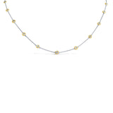 0.85ct 14k Two-tone Gold 18" Diamonds By The Yard Chain