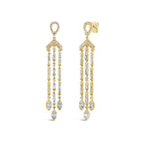 1.67ct 14k Yellow Gold Diamond Baguette Earring