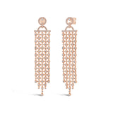 1.55ct 14k Rose Gold Diamond Earring