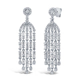 1.83ct 14k White Gold Diamond Baguette Earring