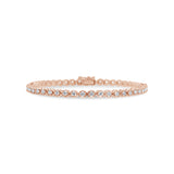 2.08ct 14k Rose Gold Diamond Lady's Tennis Bracelet