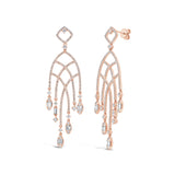 1.56ct 14k Rose Gold Diamond Earring