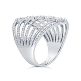 1.14ct 14k White Gold Diamond Lady's Ring