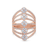 1.14ct 14k Rose Gold Diamond Lady's Ring