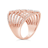 1.14ct 14k Rose Gold Diamond Lady's Ring