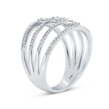 0.52ct 14k White Gold Diamond Baguette Lady's Ring