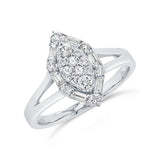 0.47ct 14k White Gold Diamond Lady's Ring