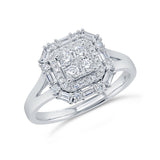 0.54ct 14k White Gold Diamond Lady's Ring
