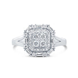 0.54ct 14k White Gold Diamond Lady's Ring