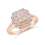0.54ct 14k Rose Gold Diamond Lady's Ring