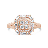 0.54ct 14k Rose Gold Diamond Lady's Ring