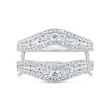 1.00ct 14k White Gold Diamond Lady's Ring Guard