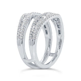 1.00ct 14k White Gold Diamond Lady's Ring Guard
